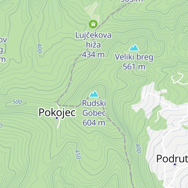 Map of Rudski Gobec