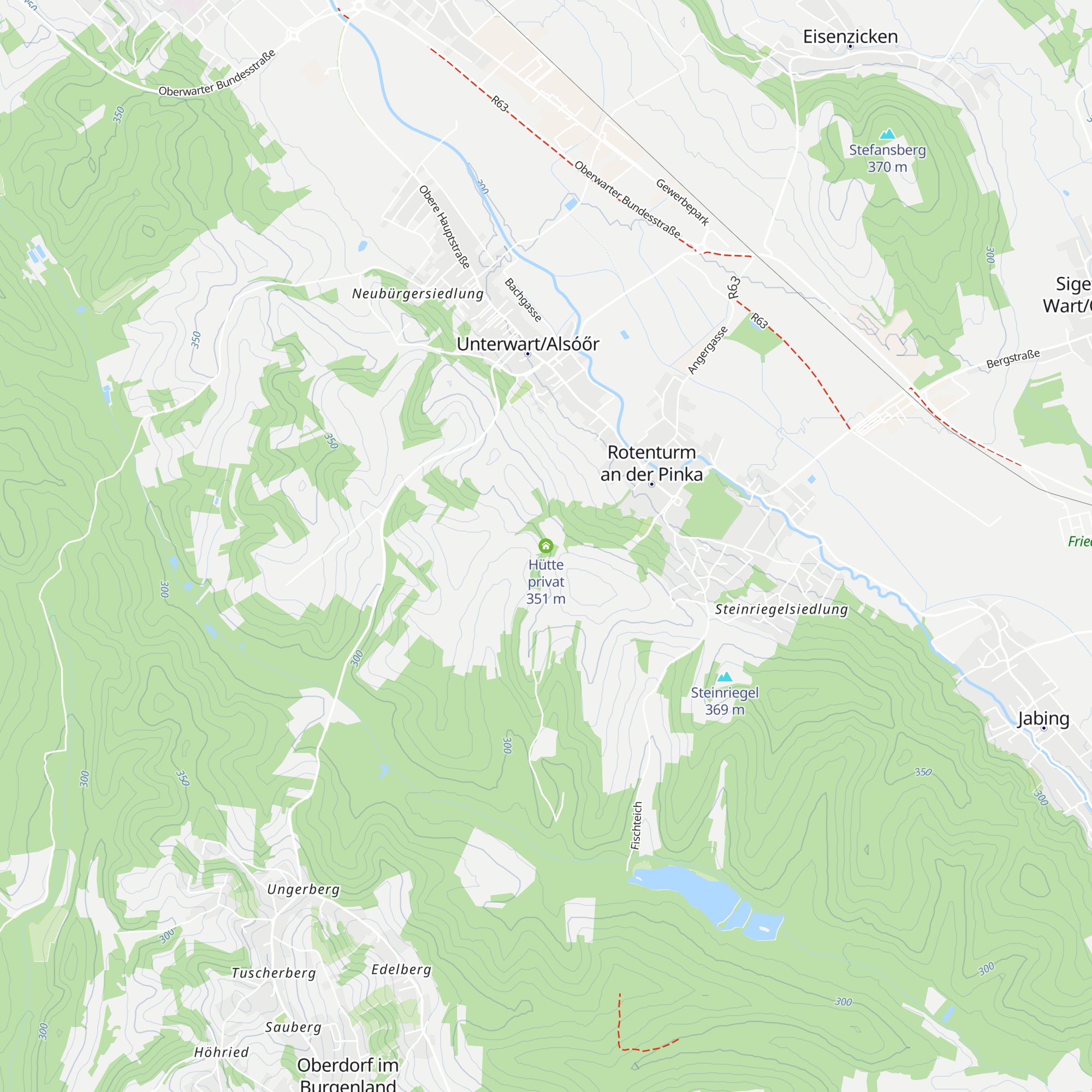 Hütte privat map