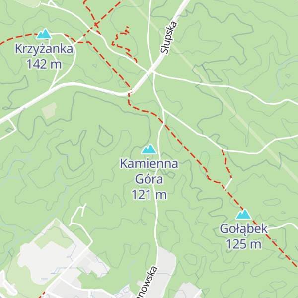 Map of Kamienna Góra