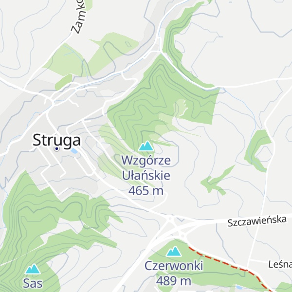 Map of Wzgórze Ułańskie