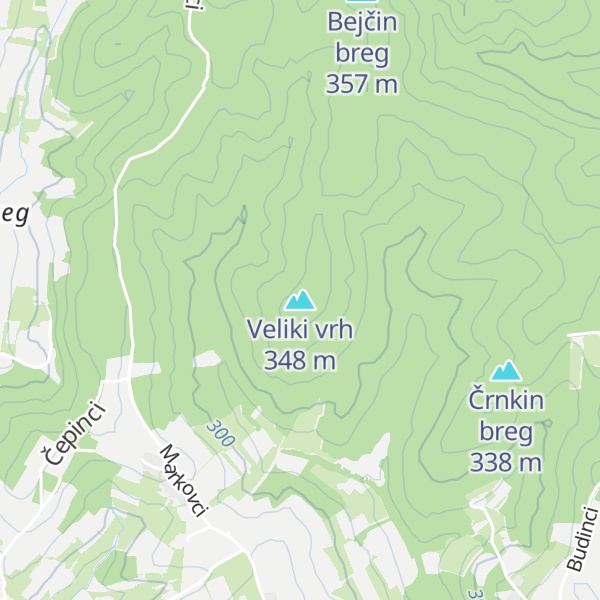 Map of Veliki vrh