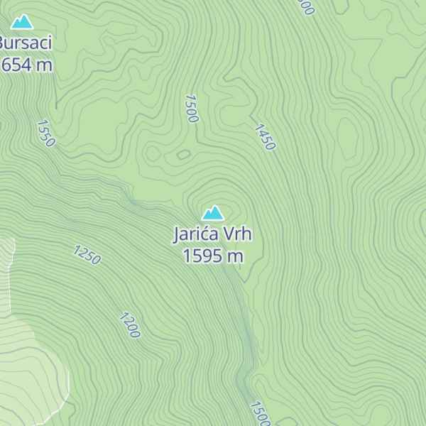 Map of Jarića Vrh
