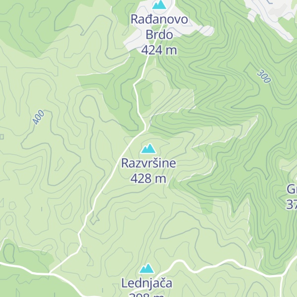 Map of Razvršine