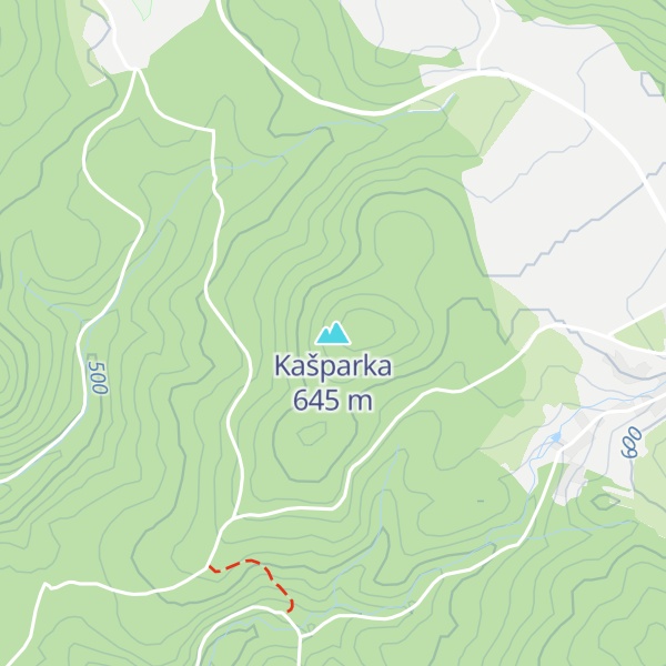 Map of Kašparka