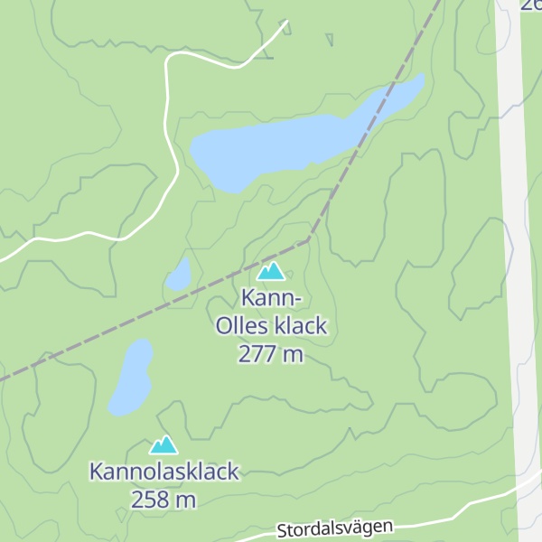 Map of Kann-Olles klack