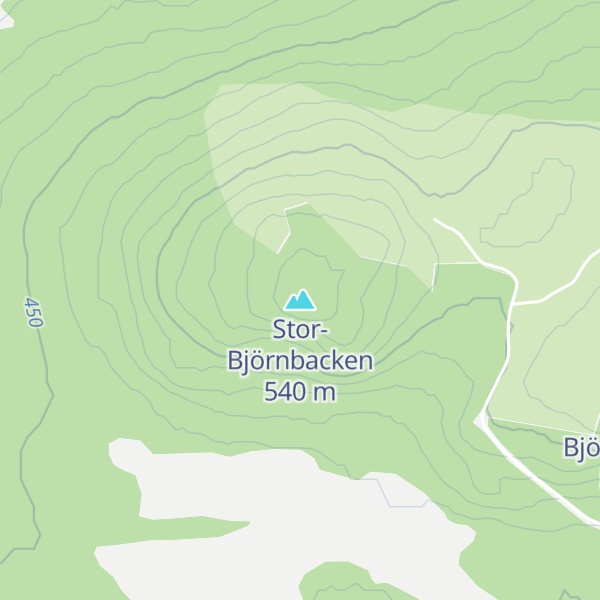 Map of Stor-Björnbacken