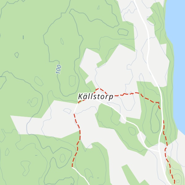 Map of Undantagsstugan Källstorp