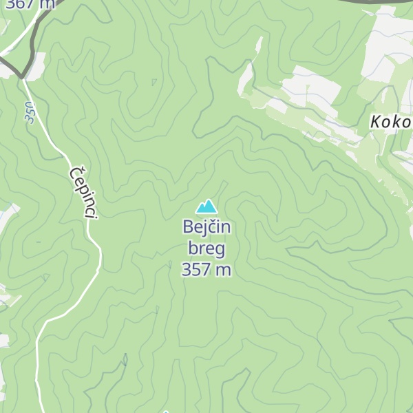 Map of Bejčin breg