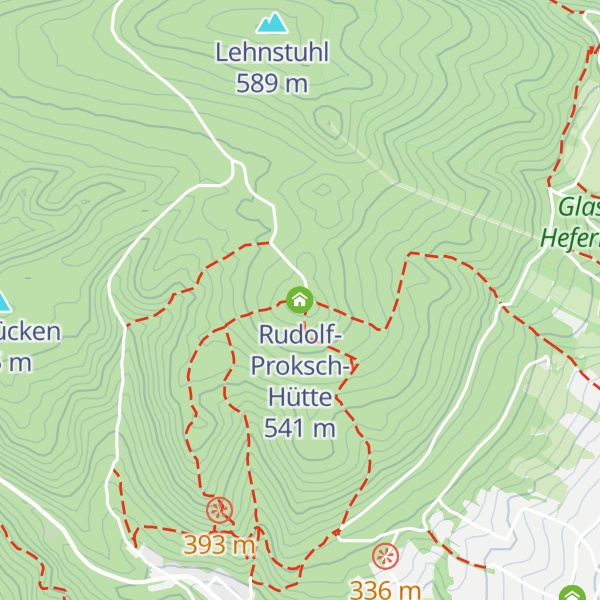 Map of Rudolf-Proksch-Hütte