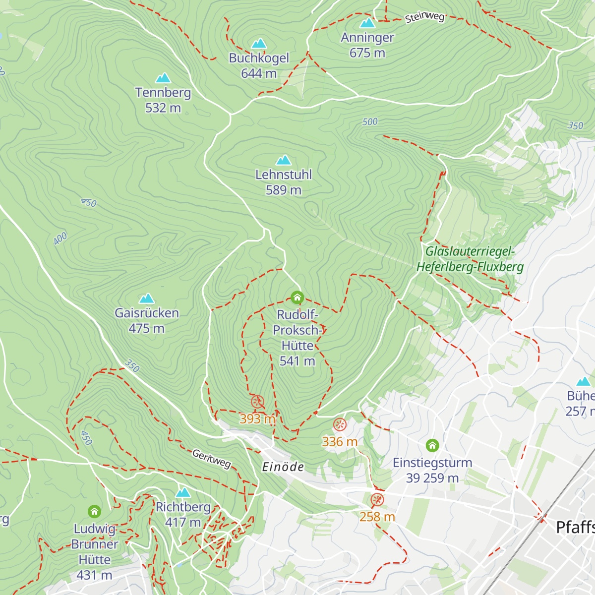 Rudolf-Proksch-Hütte map