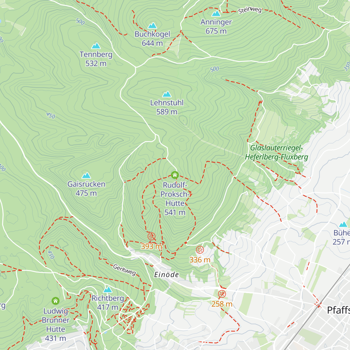 Rudolf-Proksch-Hütte map