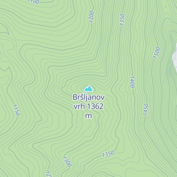Map of Bršljanov vrh