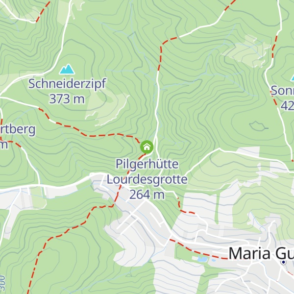 Map of Pilgerhütte Lourdesgrotte