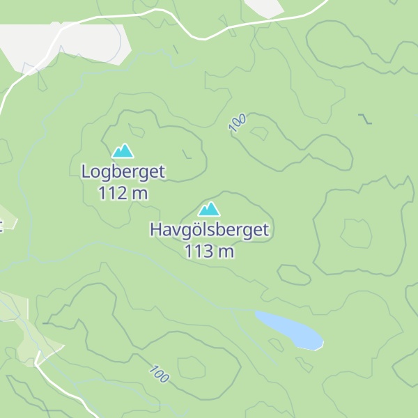 Map of Havgölsberget