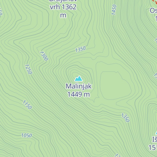 Map of Malinjak