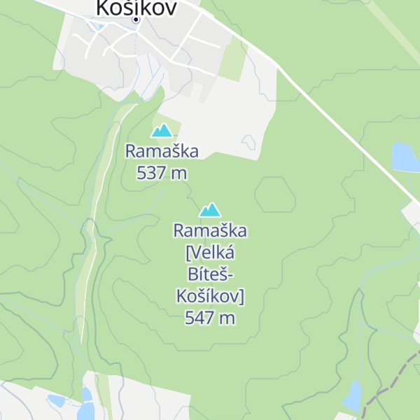 Map of Ramaška [Velká Bíteš-Košíkov]