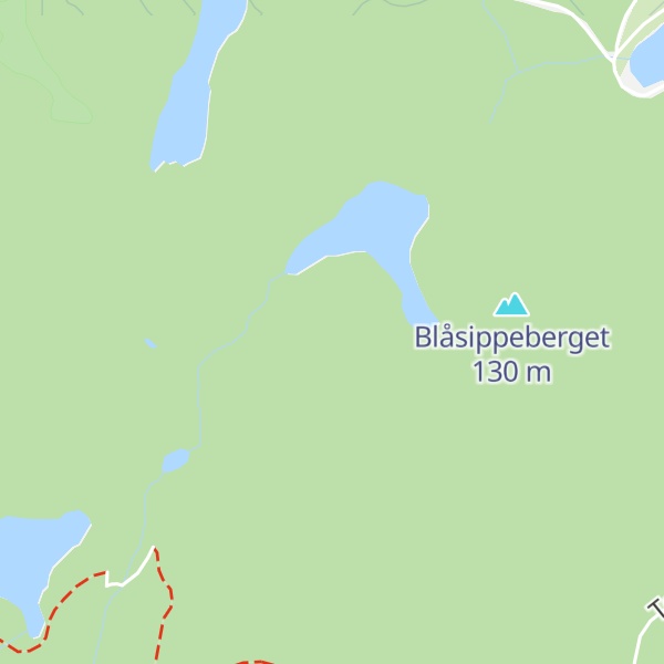 Map of Trehörningsberget