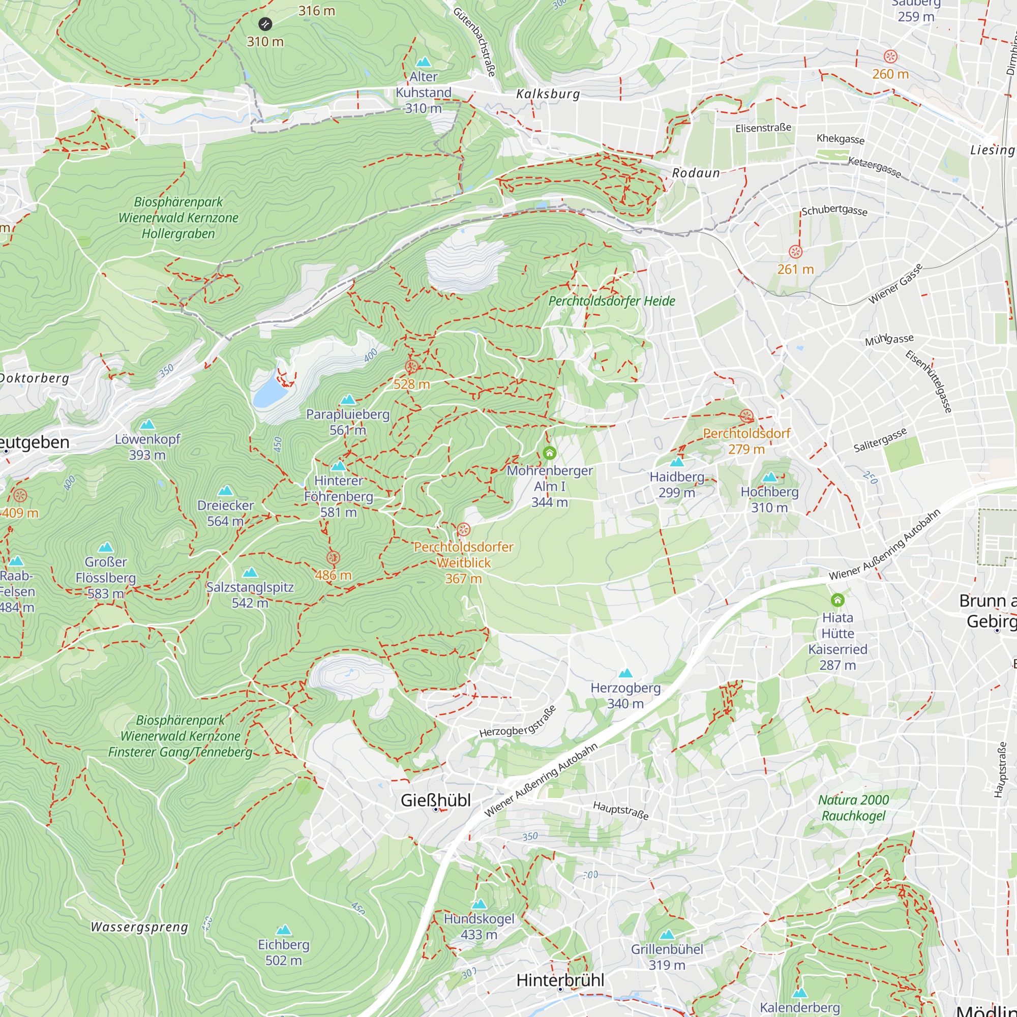 Pflügerhütte map