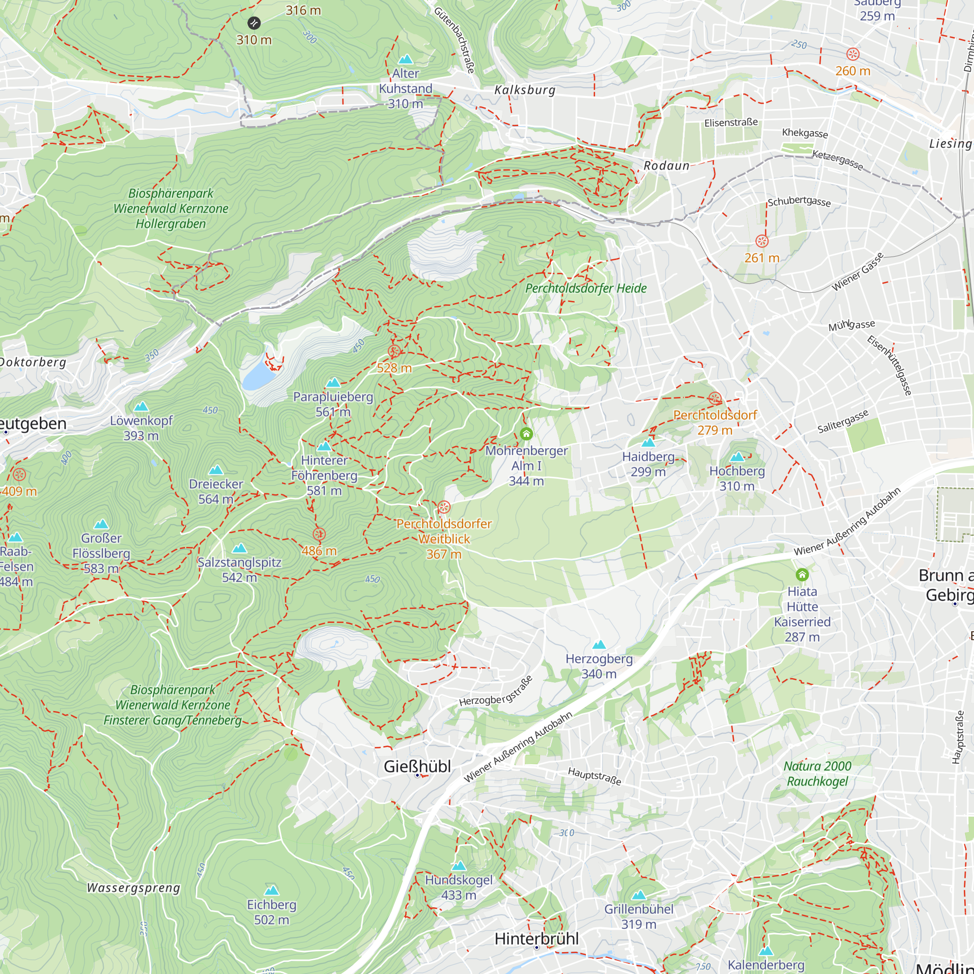 Pflügerhütte map