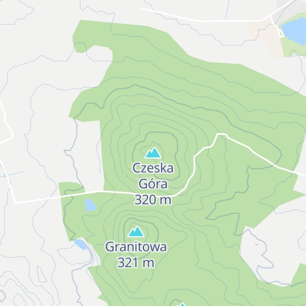 Map of Czeska Góra