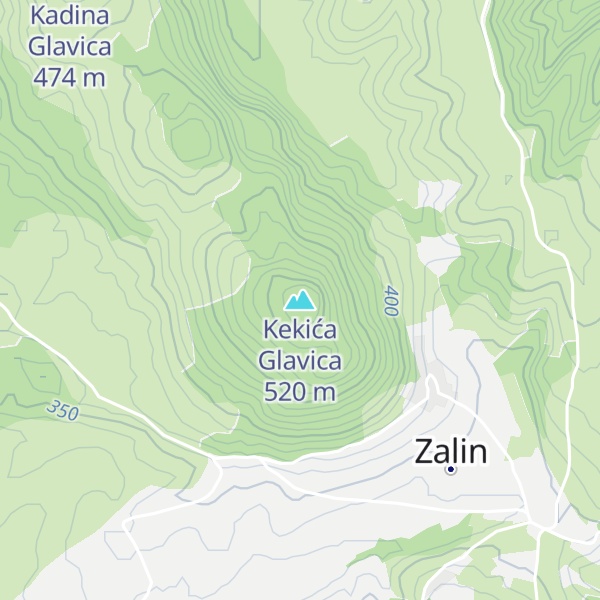 Map of Kekića Glavica