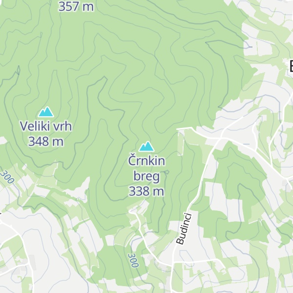 Map of Črnkin breg