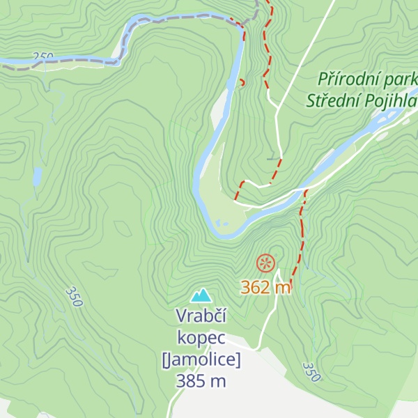 Map of Bouda T.O. Colorádo