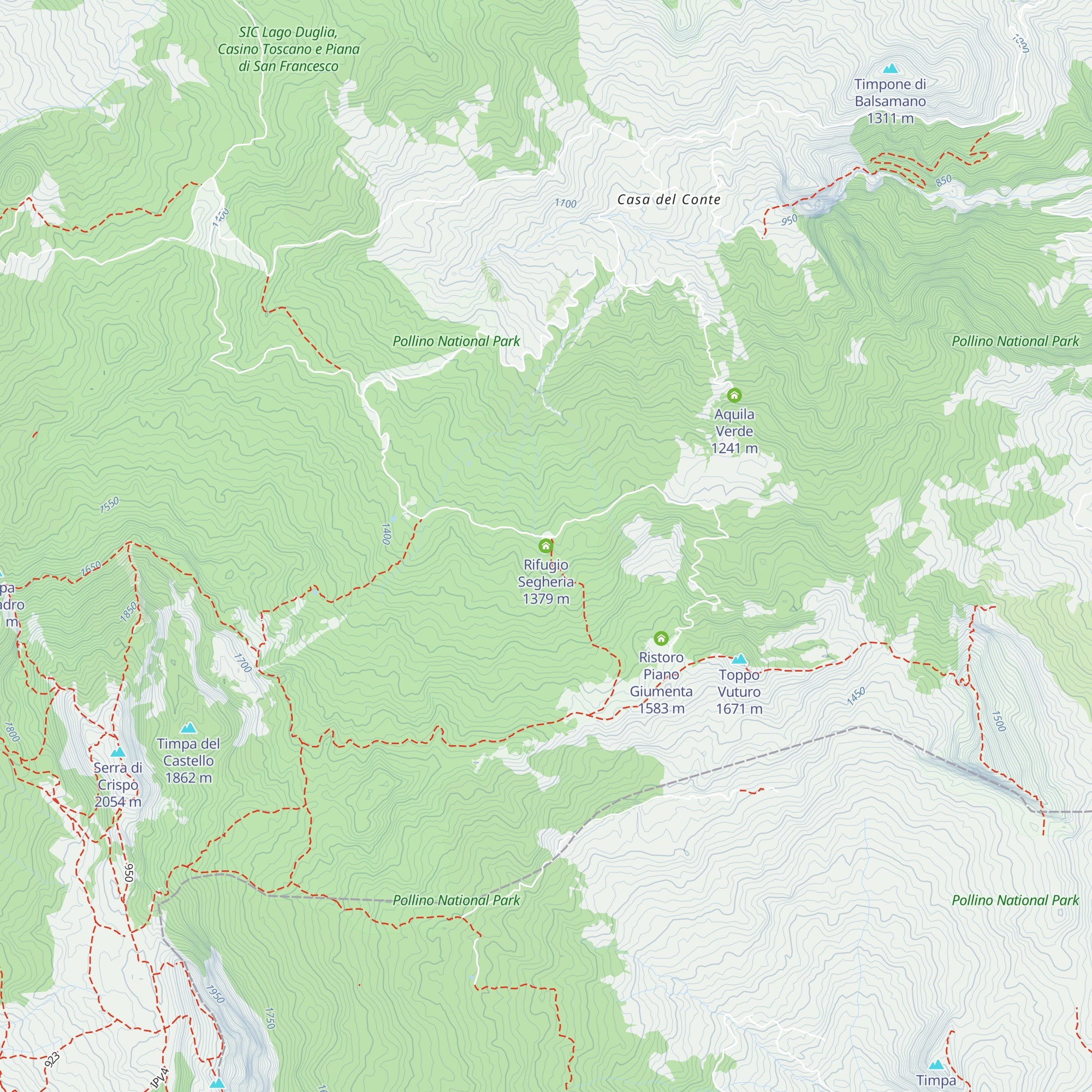 Rifugio Segheria map