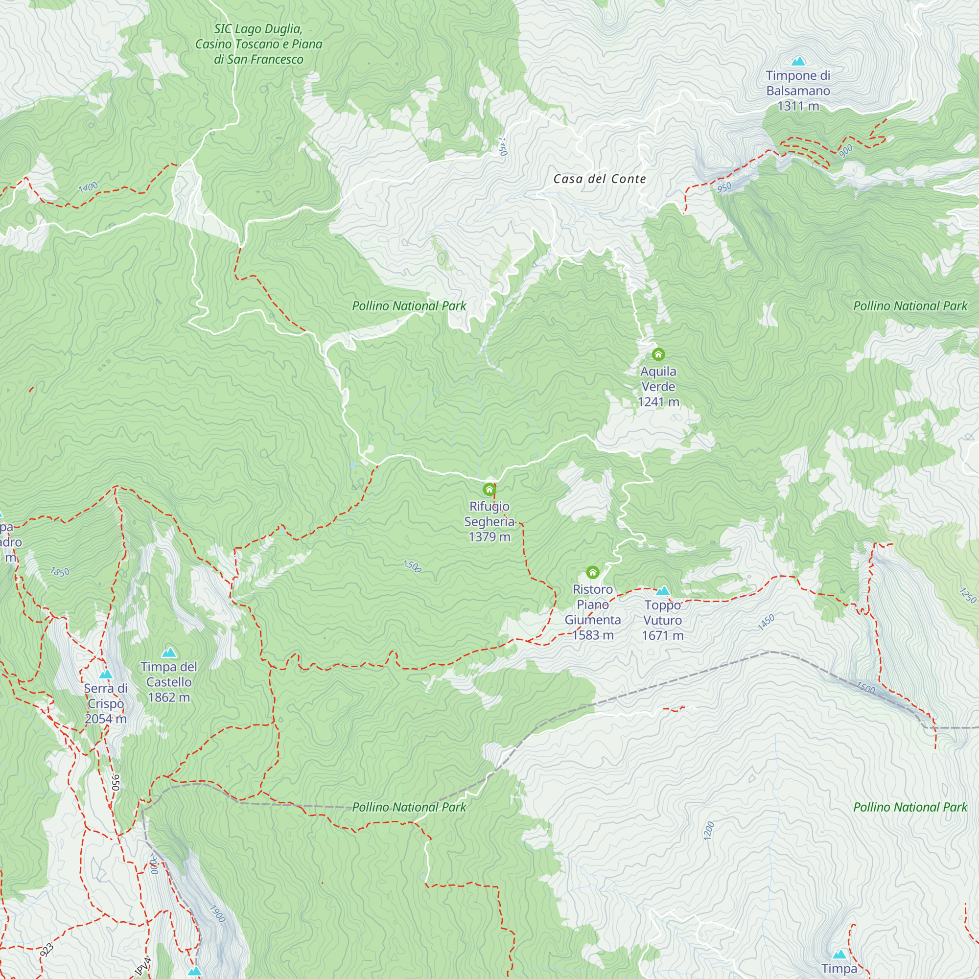 Rifugio Segheria map