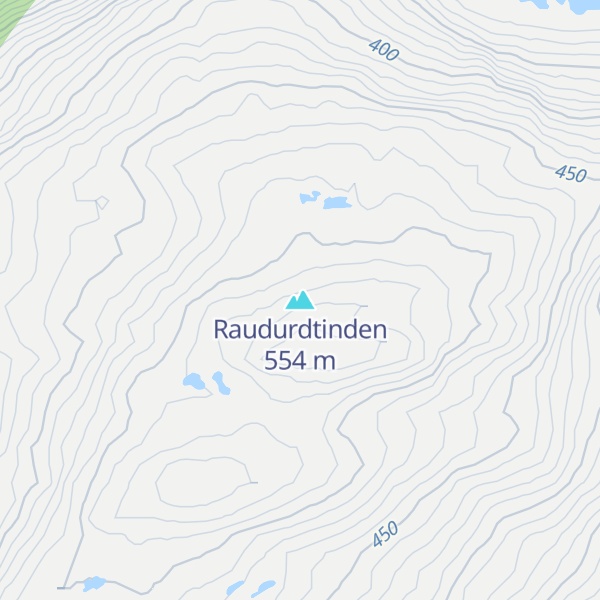Map of Raudurdtinden