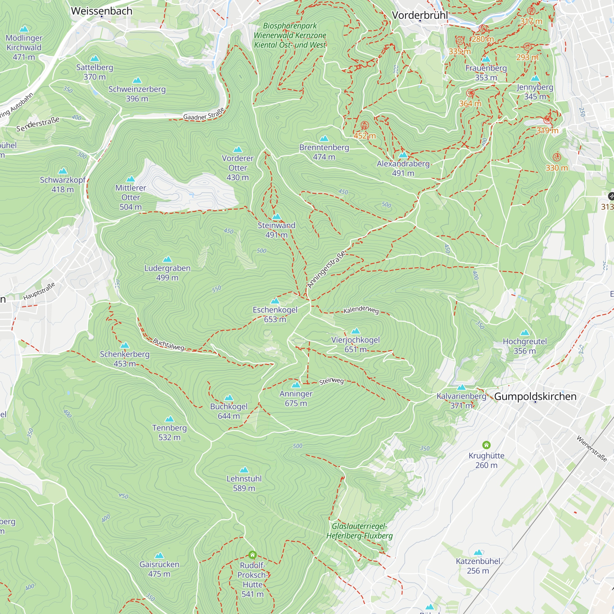 Anningerhaus map