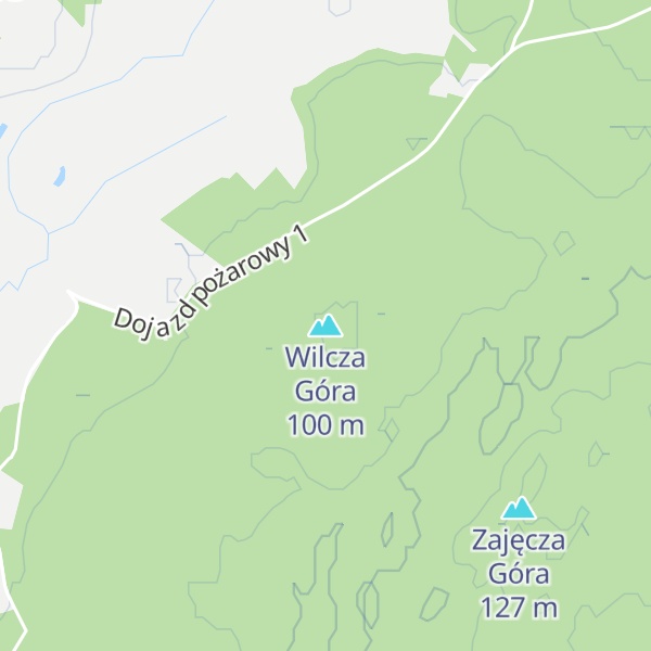 Map of Wilcza Góra