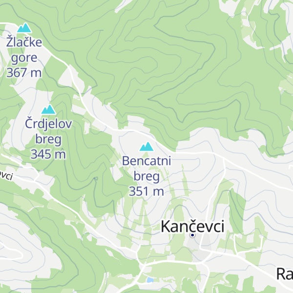 Map of Bencatni breg