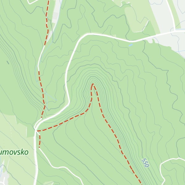 Map of Honský Špičák