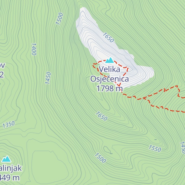 Map of Mala Osječenica