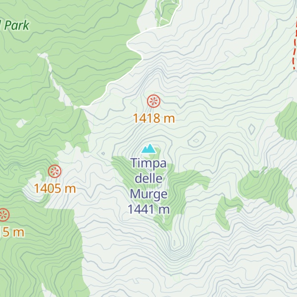 Map of Timpa delle Murge