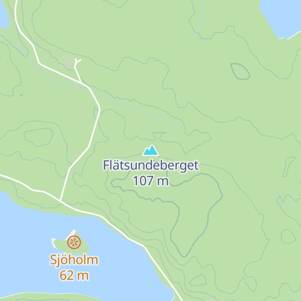 Map of Flätsundeberget