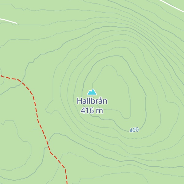 Map of Hallbrån