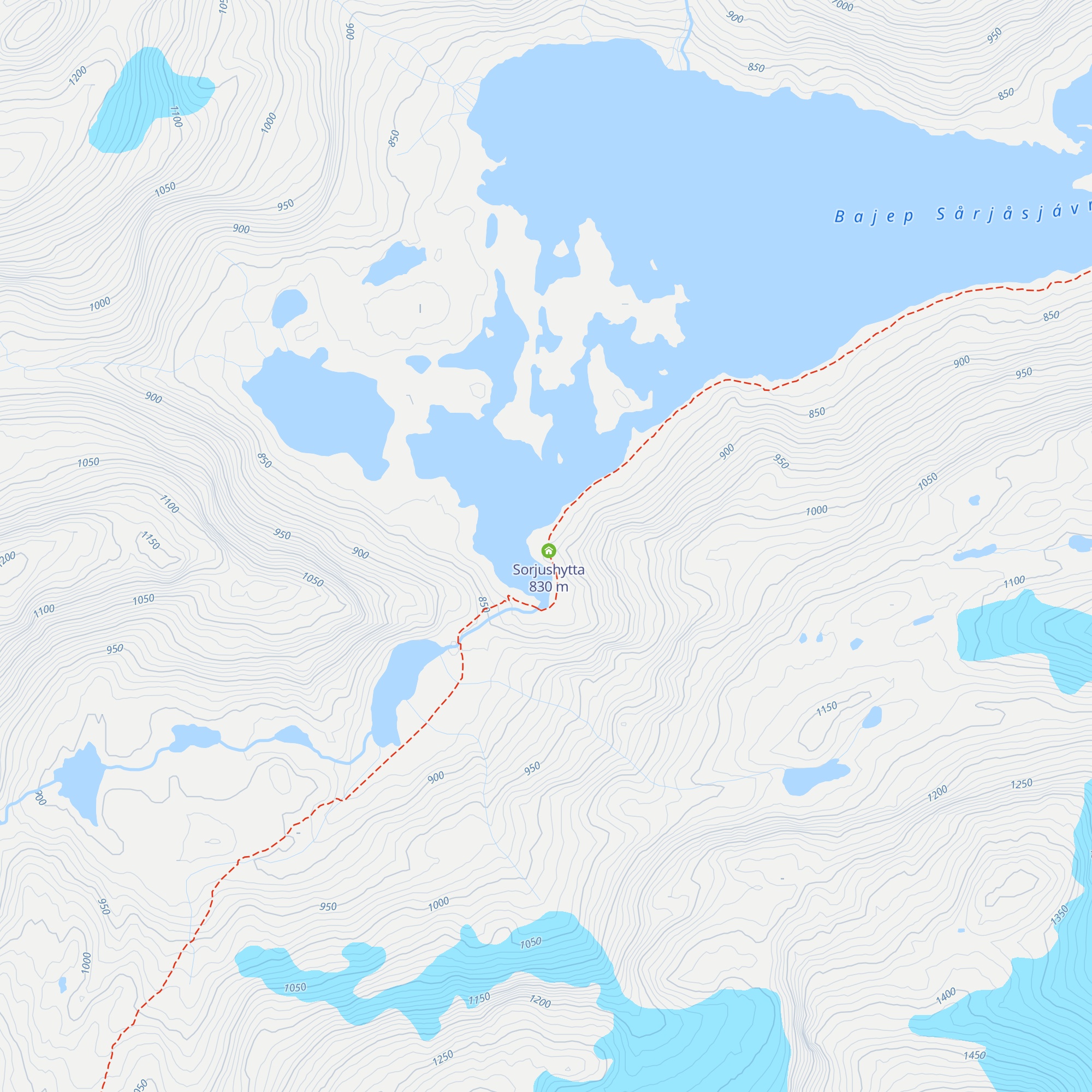 Sorjus - old hut map