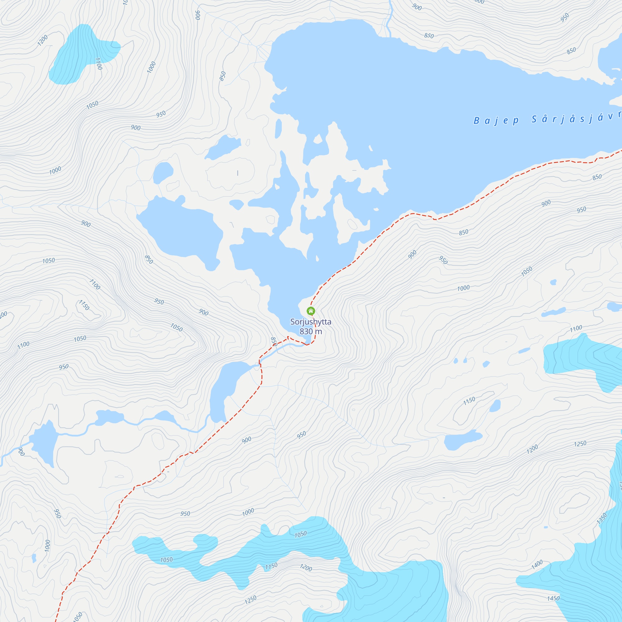 Sorjushytta map