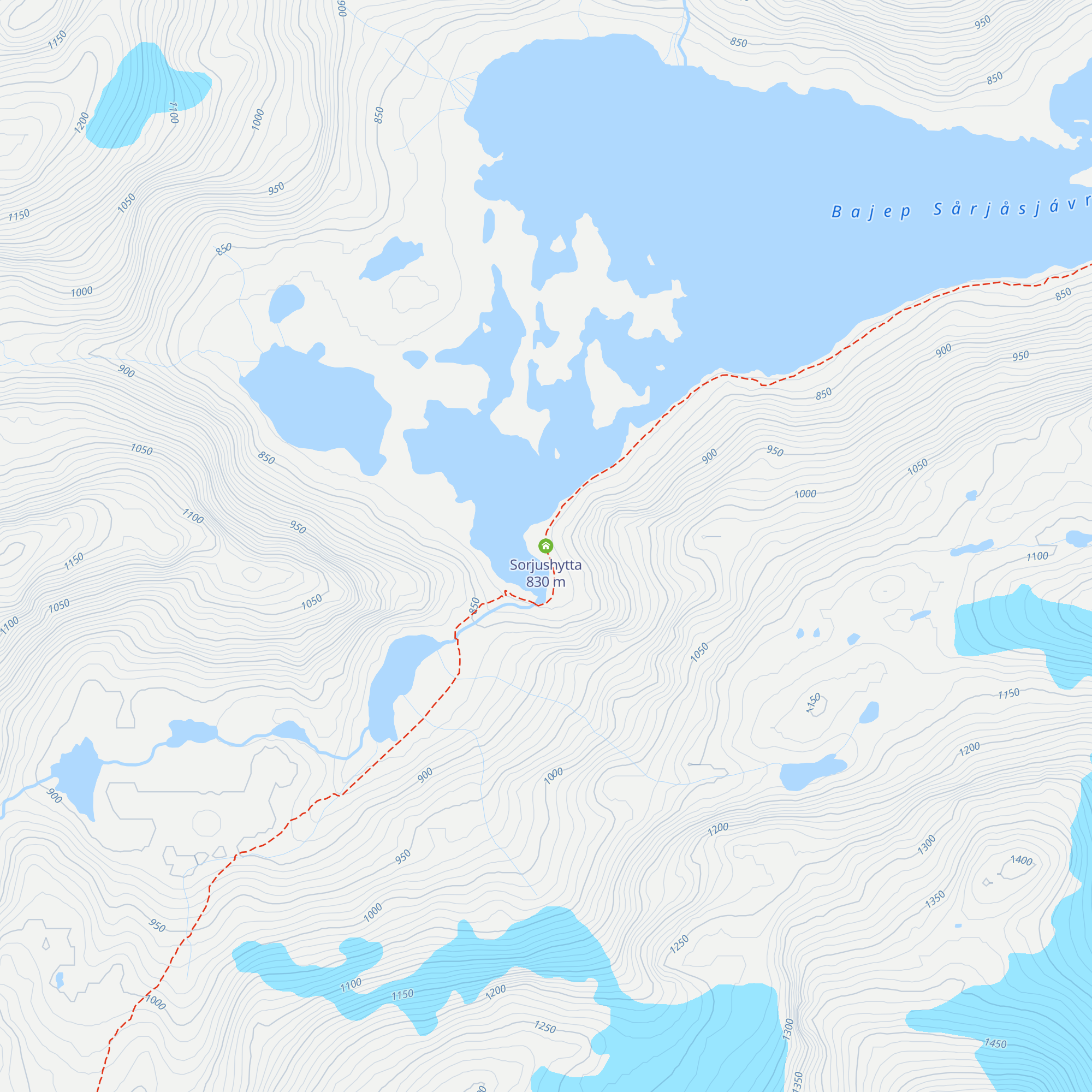 Sorjushytta map
