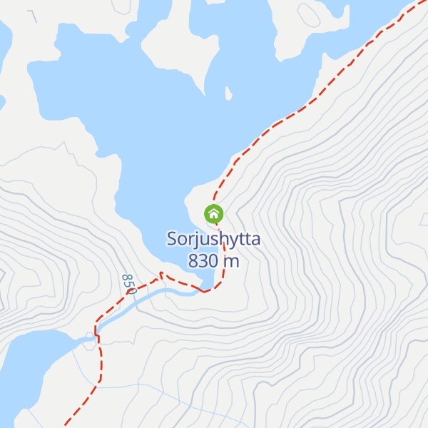 Map of Sorjushytta
