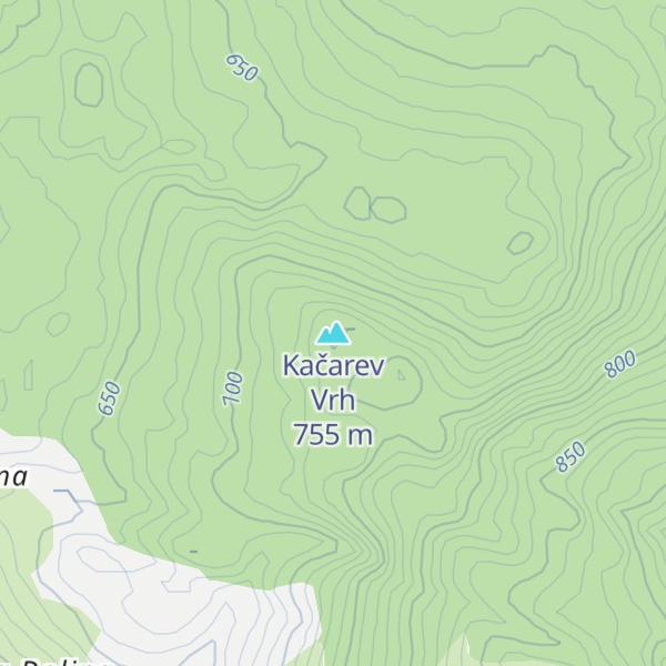 Map of Kačarev Vrh