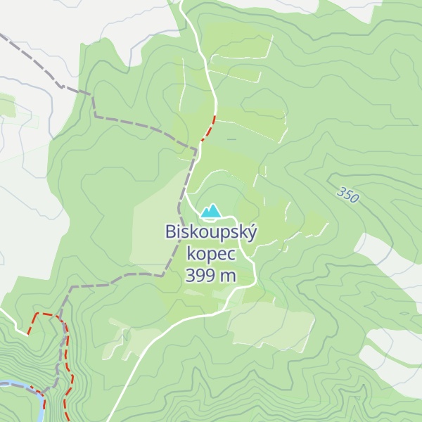 Map of Biskoupský kopec