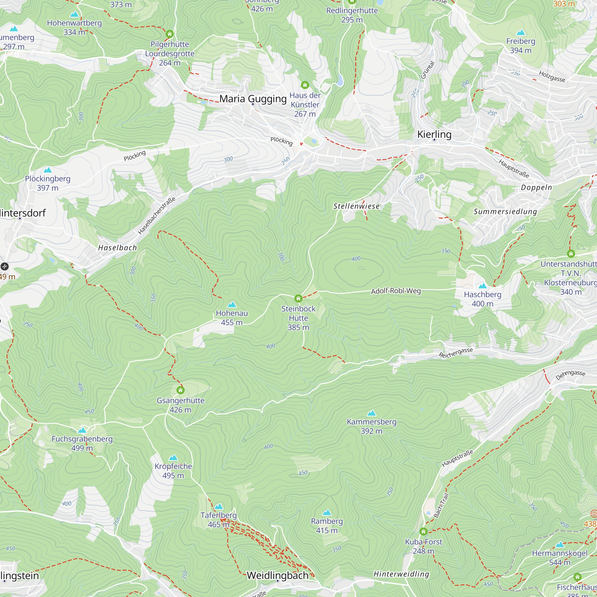 Steinböck Hütte map