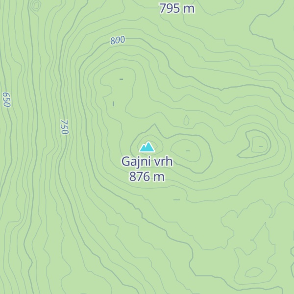 Map of Gajni vrh