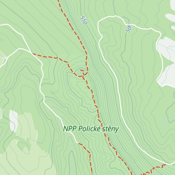 Map of Strážná hora