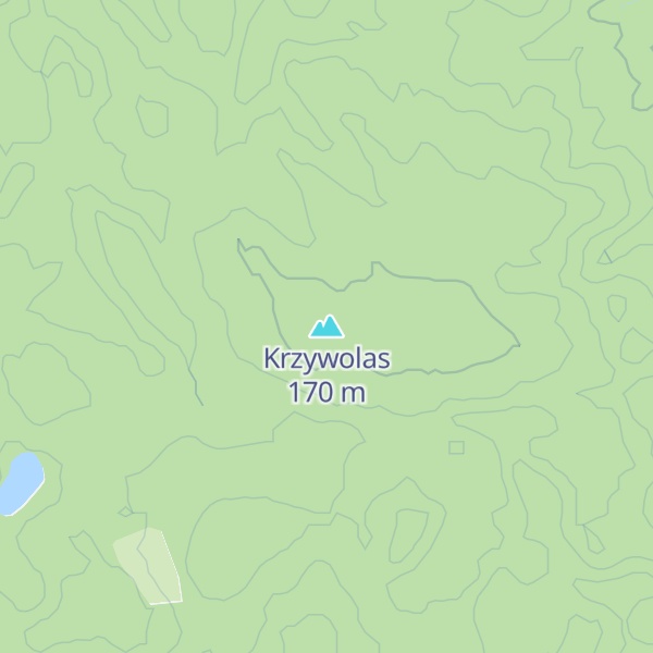 Map of Krzywolas