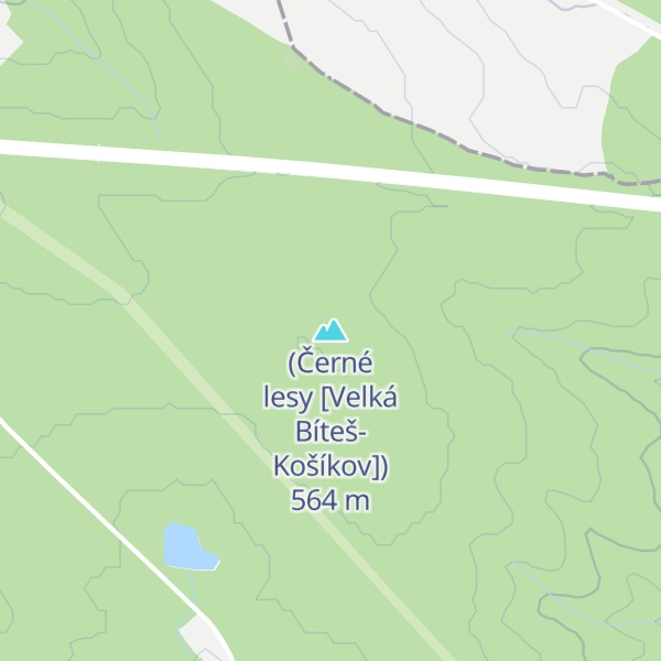 Map of (Černé lesy [Velká Bíteš-Košíkov])