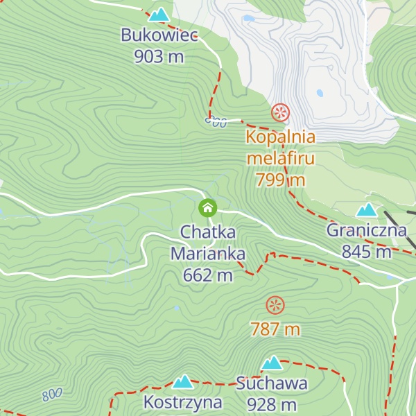 Map of Chatka Marianka
